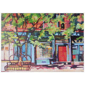 Darstellung des Puzzle-Motivs Charmante städtische Straßenszene – Puzzleteile: 500