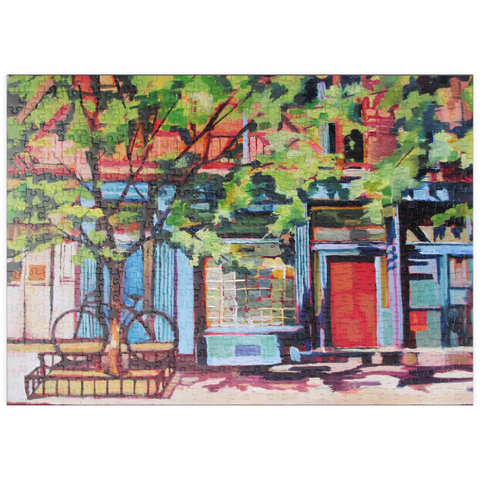 puzzleplate Charming Urban Street Scene 500 Puzzle