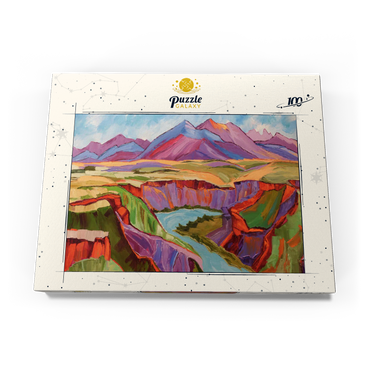 Vivid Canyon and Mountain Landscape 100 Puzzle Schachtel Ansicht3