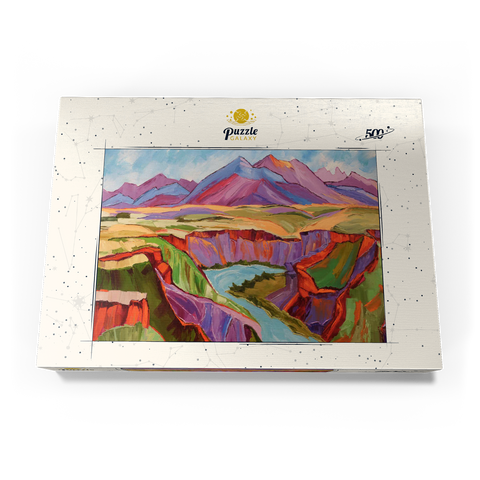 Vivid Canyon and Mountain Landscape 500 Puzzle Schachtel Ansicht3