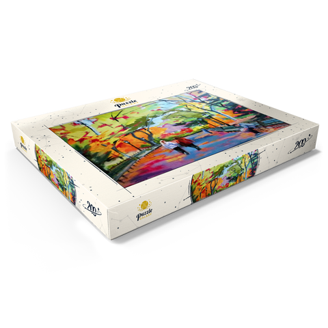 Autumn Walk Through a Vibrant Park 200 Puzzle Schachtel Ansicht1