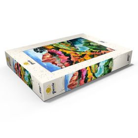 Alternative Darstellung des Puzzle-Motivs Farbenfrohe Canyon-Landschaft mit Fluss – Puzzleteile: 1000