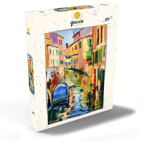 Venetian Canal with Colorful Reflections 100 Puzzle Schachtel Ansicht2