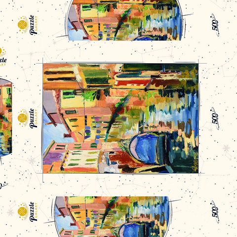 Venetian Canal with Colorful Reflections 500 Puzzle Schachtel 3D Modell