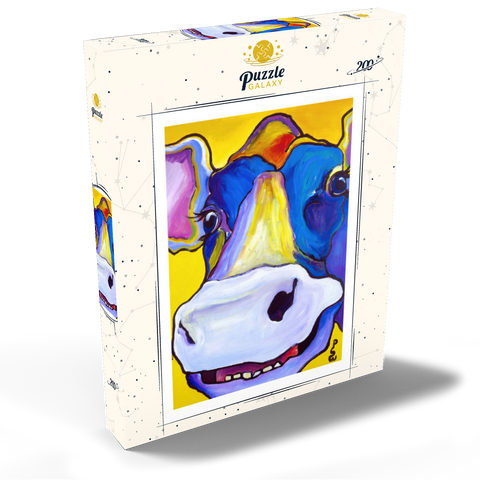 Colorful Cow Portrait 200 Puzzle Schachtel Ansicht2