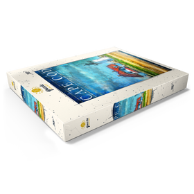 Alternative Darstellung des Puzzle-Motivs Vintage Cape Cod Leuchtturm - Küsten Retro Reise Kunst – Puzzleteile: 200