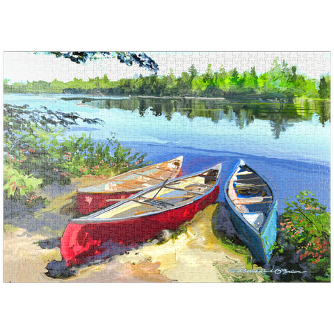 puzzleplate Scenic Canoes by the Lake 1000 Puzzle