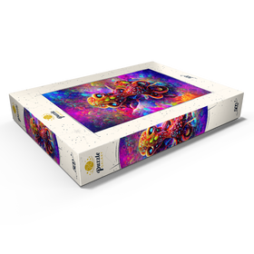 Alternative Darstellung des Puzzle-Motivs Farbenfrohe biolumineszente Unterwasserwelt – Puzzleteile: 500