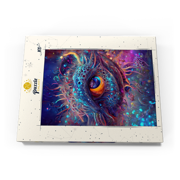 Darstellung des Puzzle Motivs Cosmic Abyssal Eye Creature 100 Puzzle Schachtel Ansicht3