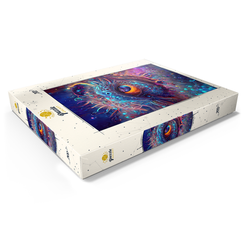 Darstellung des Puzzle Motivs Kosmisches Auge des Abgrunds Kreatur Cosmic Abyssal Eye Creature 200 Puzzle Schachtel Ansicht1