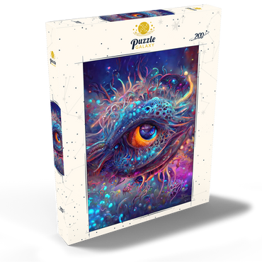 Darstellung des Puzzle Motivs Cosmic Abyssal Eye Creature 200 Puzzle Schachtel Ansicht2