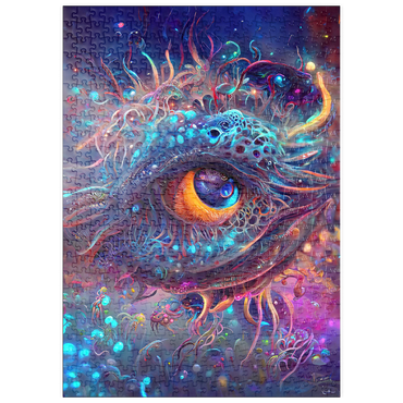 Darstellung des Puzzle Motivs puzzleplate Cosmic Abyssal Eye Creature 500 Puzzle