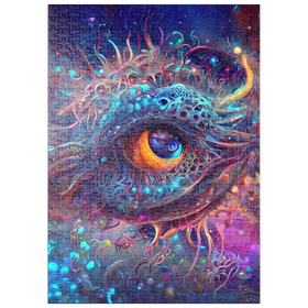 Darstellung des Puzzle Motivs Kosmisches Auge des Abgrunds Kreatur - Puzzleteile: 500