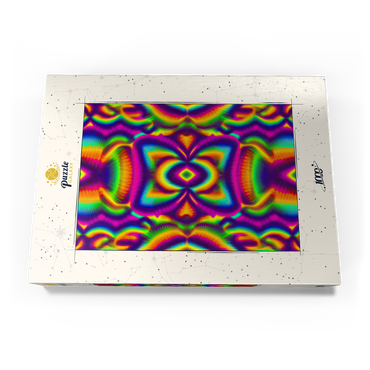 Darstellung des Puzzle Motivs Vibrant Psychedelic Pattern 1000 Puzzle Schachtel Ansicht3