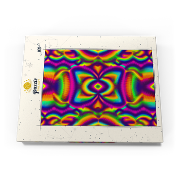 Darstellung des Puzzle Motivs Vibrant Psychedelic Pattern 100 Puzzle Schachtel Ansicht3