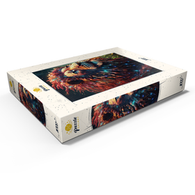 Alternative Darstellung des Puzzle-Motivs Majestätischer kybernetischer Löwe – Puzzleteile: 1000