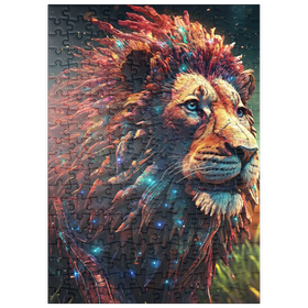 Darstellung des Puzzle Motivs Majestätischer kybernetischer Löwe - Puzzleteile: 200