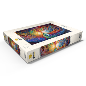 Alternative Darstellung des Puzzle-Motivs Psychedelisches Visionärsgesicht – Puzzleteile: 1000
