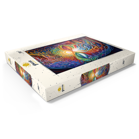 Alternative Darstellung des Puzzle-Motivs Psychedelisches Visionärsgesicht – Puzzleteile: 200