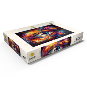 Alternative Darstellung des Puzzle-Motivs Psychedelisches Auge – Puzzleteile: 1000
