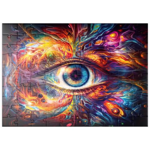 puzzleplate Psychedelic Eye 100 Puzzle