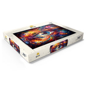 Alternative Darstellung des Puzzle-Motivs Psychedelisches Auge – Puzzleteile: 200