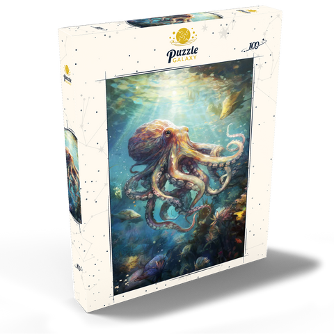 Majestic Octopus 100 Puzzle Schachtel Ansicht2