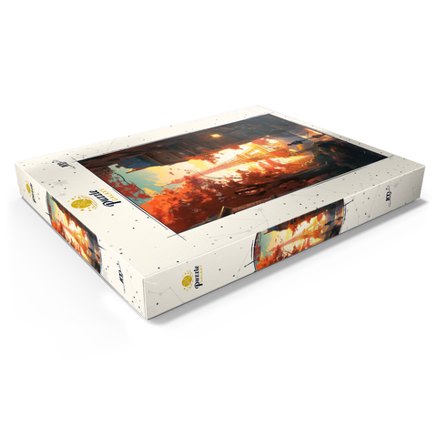 Eiffel Tower in Autumn 100 Puzzle Schachtel Ansicht1