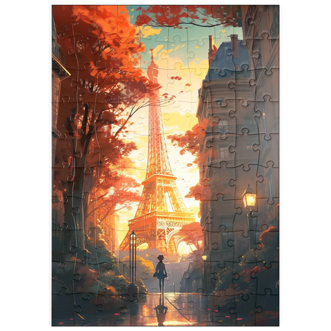 puzzleplate Eiffel Tower in Autumn 100 Puzzle