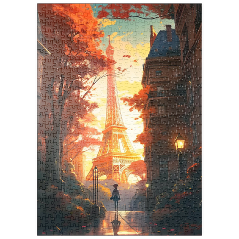 puzzleplate Eiffel Tower in Autumn 500 Puzzle
