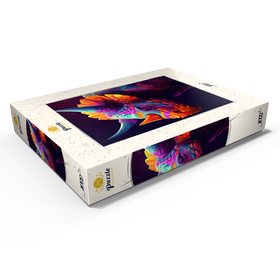Alternative Darstellung des Puzzle-Motivs Farbenfroher Triceratops – Puzzleteile: 1000