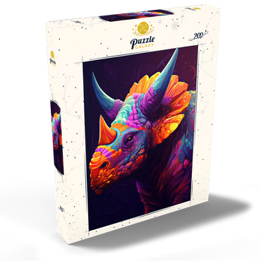 Vibrant Triceratops 200 Puzzle Schachtel Ansicht2