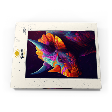 Vibrant Triceratops 200 Puzzle Schachtel Ansicht3
