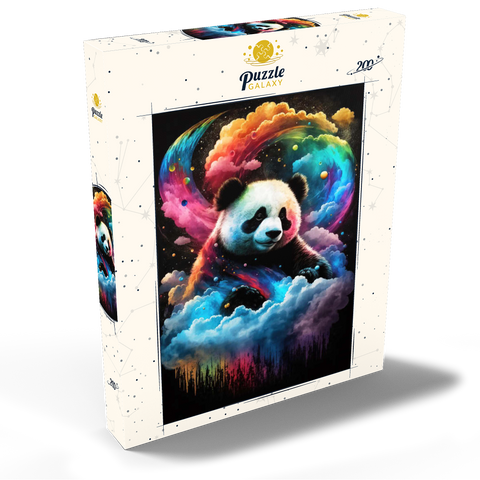 Darstellung des Puzzle Motivs Kosmischer Panda Cosmic Panda 200 Puzzle Schachtel Ansicht2
