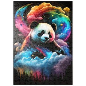 Darstellung des Puzzle Motivs Kosmischer Panda - Puzzleteile: 200