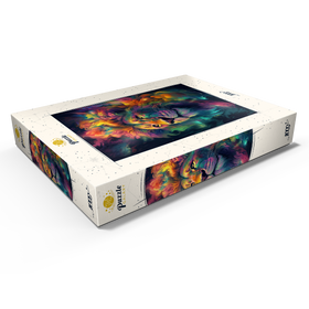 Alternative Darstellung des Puzzle-Motivs Kosmischer Löwe – Puzzleteile: 1000