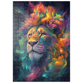 Darstellung des Puzzle Motivs Kosmischer Löwe - Puzzleteile: 200