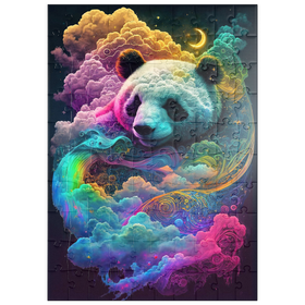 Darstellung des Puzzle Motivs Himmlischer Panda - Puzzleteile: 100