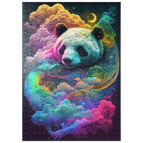 Darstellung des Puzzle Motivs Himmlischer Panda - Puzzleteile: 500