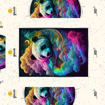 Celestial Panda 500 Puzzle Schachtel 3D Modell