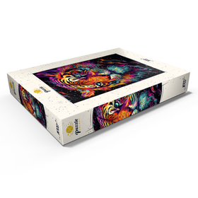 Darstellung des Puzzle Motivs Neon Tiger - Puzzleteile: 1000