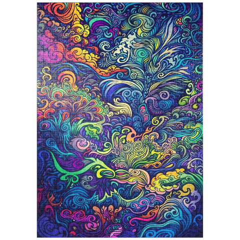 puzzleplate Psychedelic Swirls 1000 Puzzle