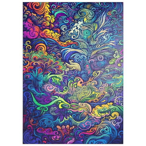 puzzleplate Psychedelic Swirls 100 Puzzle