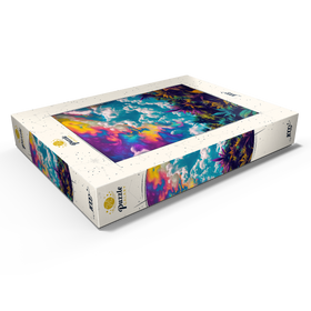 Alternative Darstellung des Puzzle-Motivs Psychedelischer Himmel über leuchtendem Laub – Puzzleteile: 1000