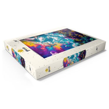 Darstellung des Puzzle Motivs Psychedelic Sky Over Vibrant Foliage 100 Puzzle Schachtel Ansicht1