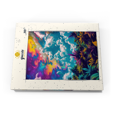 Darstellung des Puzzle Motivs Psychedelic Sky Over Vibrant Foliage 200 Puzzle Schachtel Ansicht3
