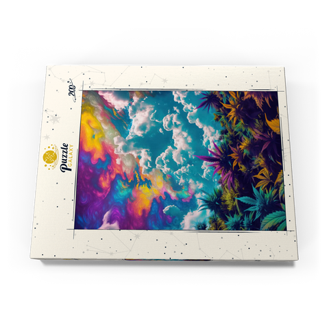 Darstellung des Puzzle Motivs Psychedelischer Himmel über leuchtendem Laub Psychedelic Sky Over Vibrant Foliage 200 Puzzle Schachtel Ansicht3