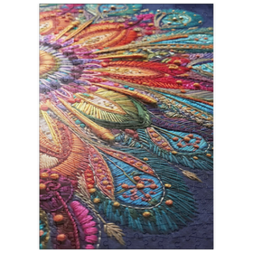 Darstellung des Puzzle Motivs Aufwändige Stickerei - Puzzleteile: 200