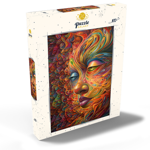 Psychedelic Portrait 100 Puzzle Schachtel Ansicht2