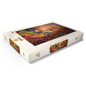 Alternative Darstellung des Puzzle-Motivs Psychedelisches Porträt – Puzzleteile: 200